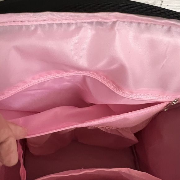 Disney Baby Minnie Mouse Gray & Pink Insulated Pocket Backpack Diaper Bag - Picture 10 of 15